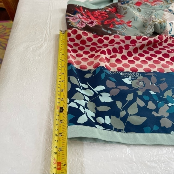 Soft Surroundings Izumi Pullover Kimono Sleeve Asian Floral V-Neck Tunic Blouse - Picture 12 of 13